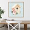 Gardenscape X by Beth Grove 22-in. W x 22-in. H. Canvas Wall Art Print Framed in Natural